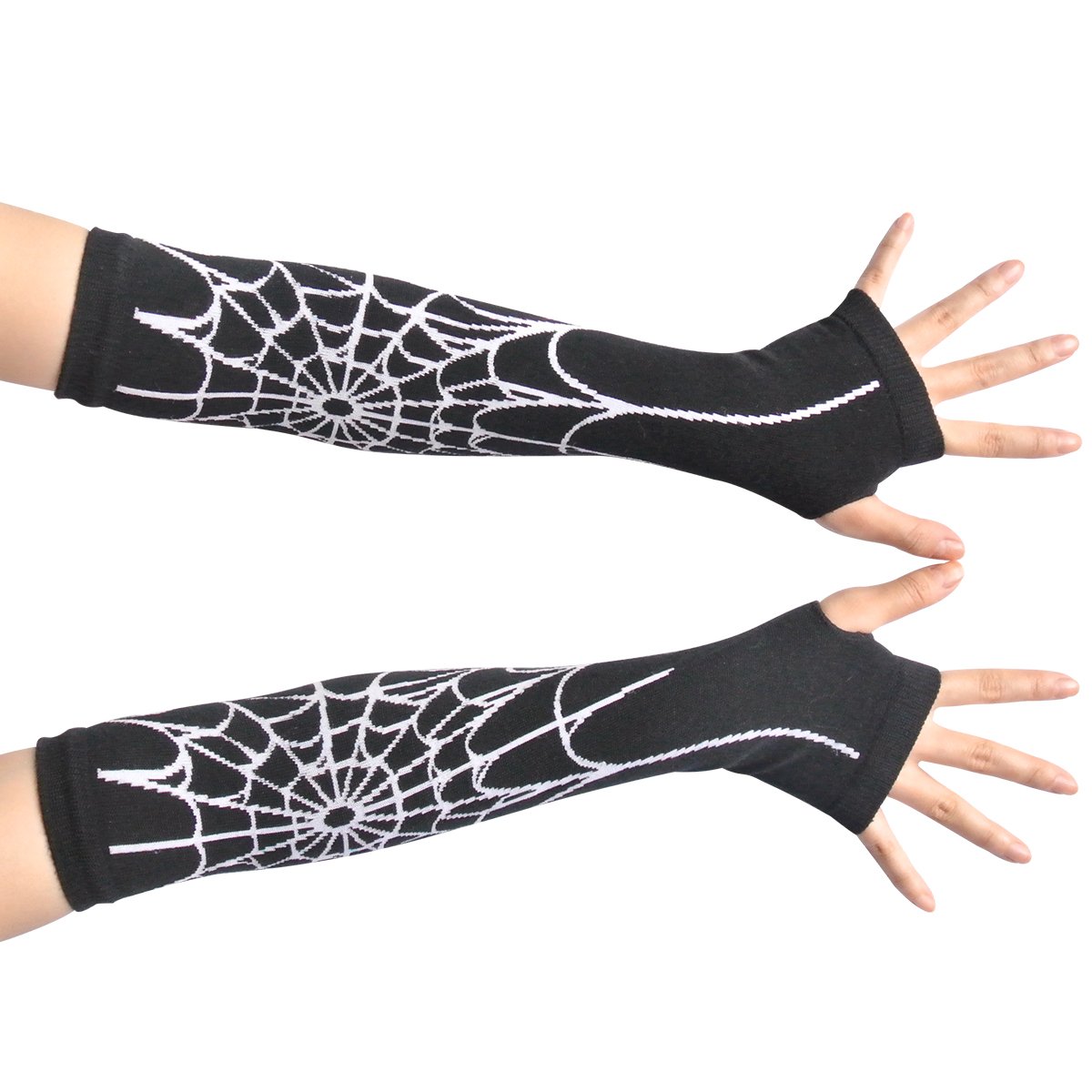 good Nava New Sexy Black Spiderman Spider  Long Arm Warmer