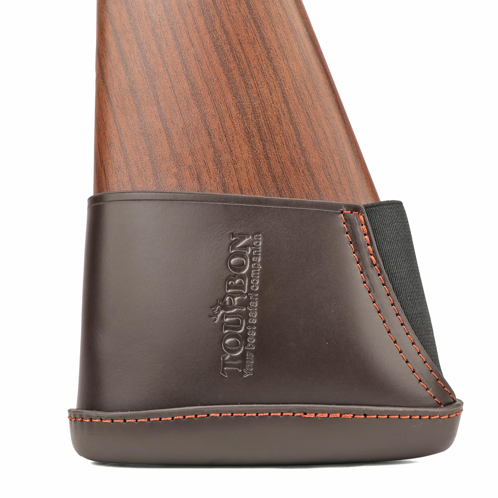 Tourbon Hunting Genuine Leather Shotgun Stock Adjustable Recoil Pad (Large)
