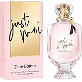 Juicy Couture Just Moi Eau de Parfum Spray for Women, Amber Vanilla Perfume with Cacao Blossom, Magnolia & Musk, Long-Lasting Scent