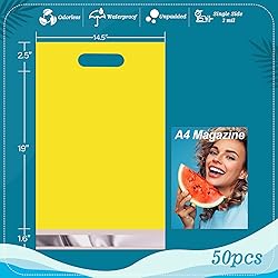 JinRuiKJ Poly Mailers with Handle 14.5x19 Inch 50