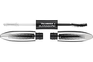 L'Oreal Paris Cosmetics Voluminous Superstar Mascara, Washable, Blackest Black, 0.41 Fl. Oz, 1 Count