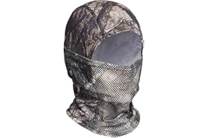 XY3545HS Camo Balaclava Face Mask with Mesh Breathable Holes for Man and Women-Huning Fishing Sking Windproof UV Protection