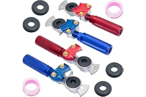YiaChuii Glad Hands with Grips, 2 Sets Aluminum Emergency GladHands Extension Handles for Semi Trucks Trailers Freightliners Air Line 4 Seals 2 PTFE Tape