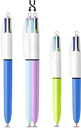 BIC 4 Colours Pen Pack Original Mini Four-Color Retractable Ballpoint Set view 2
