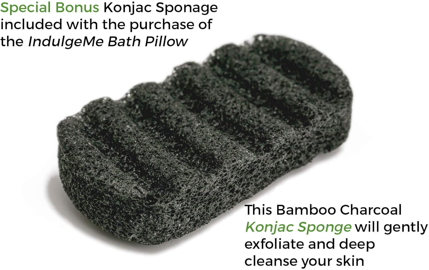 IndulgeMe Full Body Bath Pillow - Non-Slip, Plus Konjac Bath Sponge, Luxurious Mat, Bath Pillows for Tub Neck and Back Support: Home & Kitchen