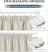 PONY DANCE Pencil Pleat Thermal Curtains 66x90 Dark Beige Blackout Panels view 7