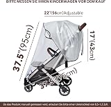 Bemece Universal Rain Cover for Pushchair Pram Breathable Transparent view 5