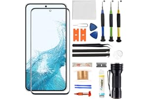 Zgxhga for Samsung Galaxy S22 Screen Replacement,Replacement Screen for Galaxy S22 Series 6.1 inch,Glass Replacement Kit with Repair Tools,Waterproof Adhesive(NO OLED & Touch Digitizer)