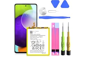SHENMZ Galaxy A52 Battery,(2025 New Upgraded) 5800mAh EB-BG781ABY High Capacity Replacement Battery Compatible with Samsung Galaxy A52/A52s(4G/5G) SM-A526 SM-A526B/DS SM-A5260 with Repair Tool Kit