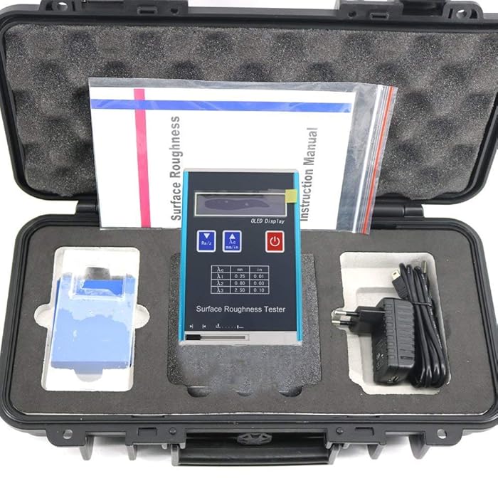 Buy HFBTE Surface Roughness Tester Meter with 4 Parameters Ra Rz Rq Rt