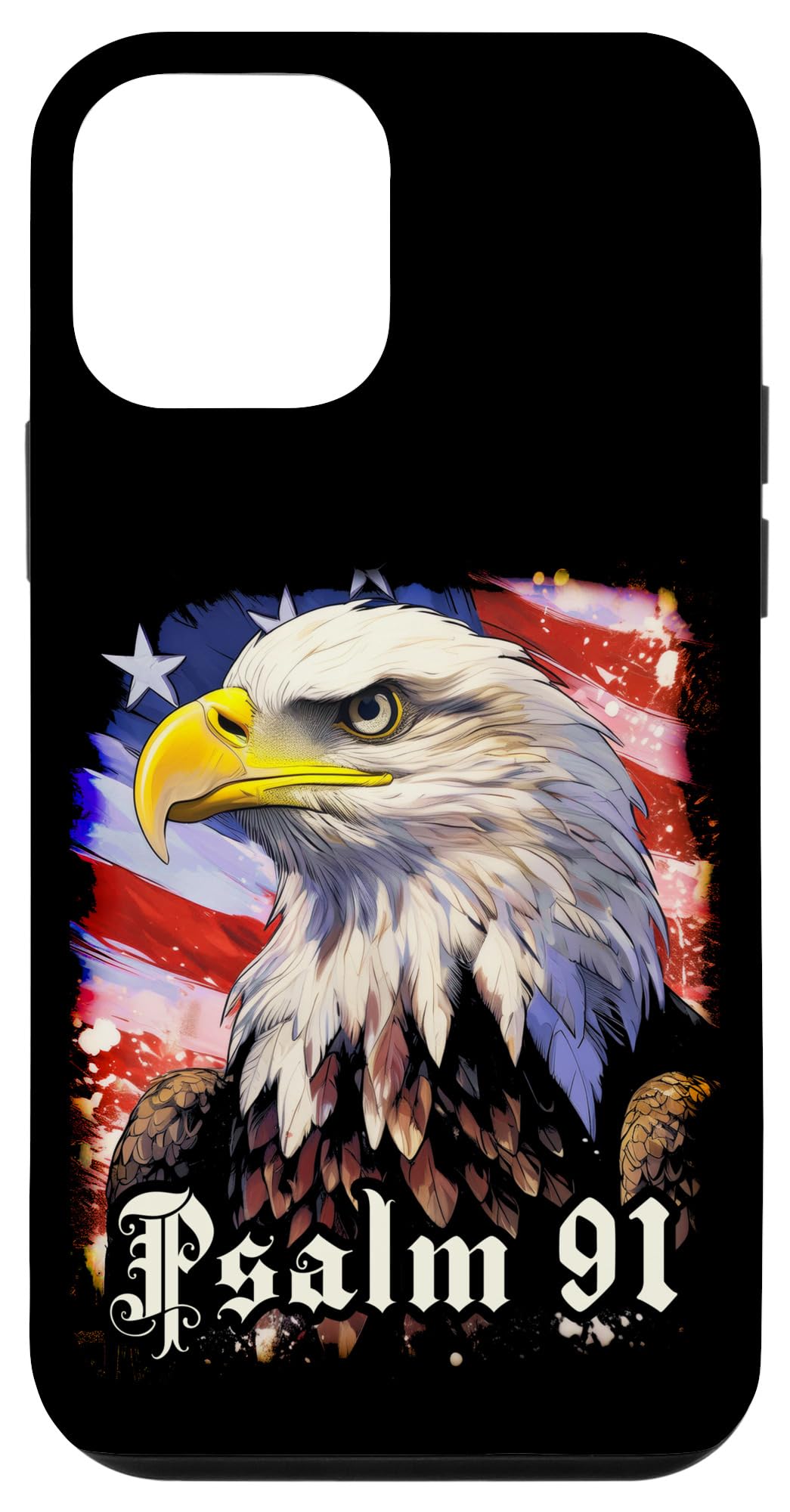 iPhone 12 mini Psalms 91 Bible Verse Protection & Blessing Eagle Flag USA Case — image 1