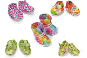 Xunwa Baby Doll Girls Shoes and Socks Accessories for 10-11-12 Inch Alive Baby Dolls