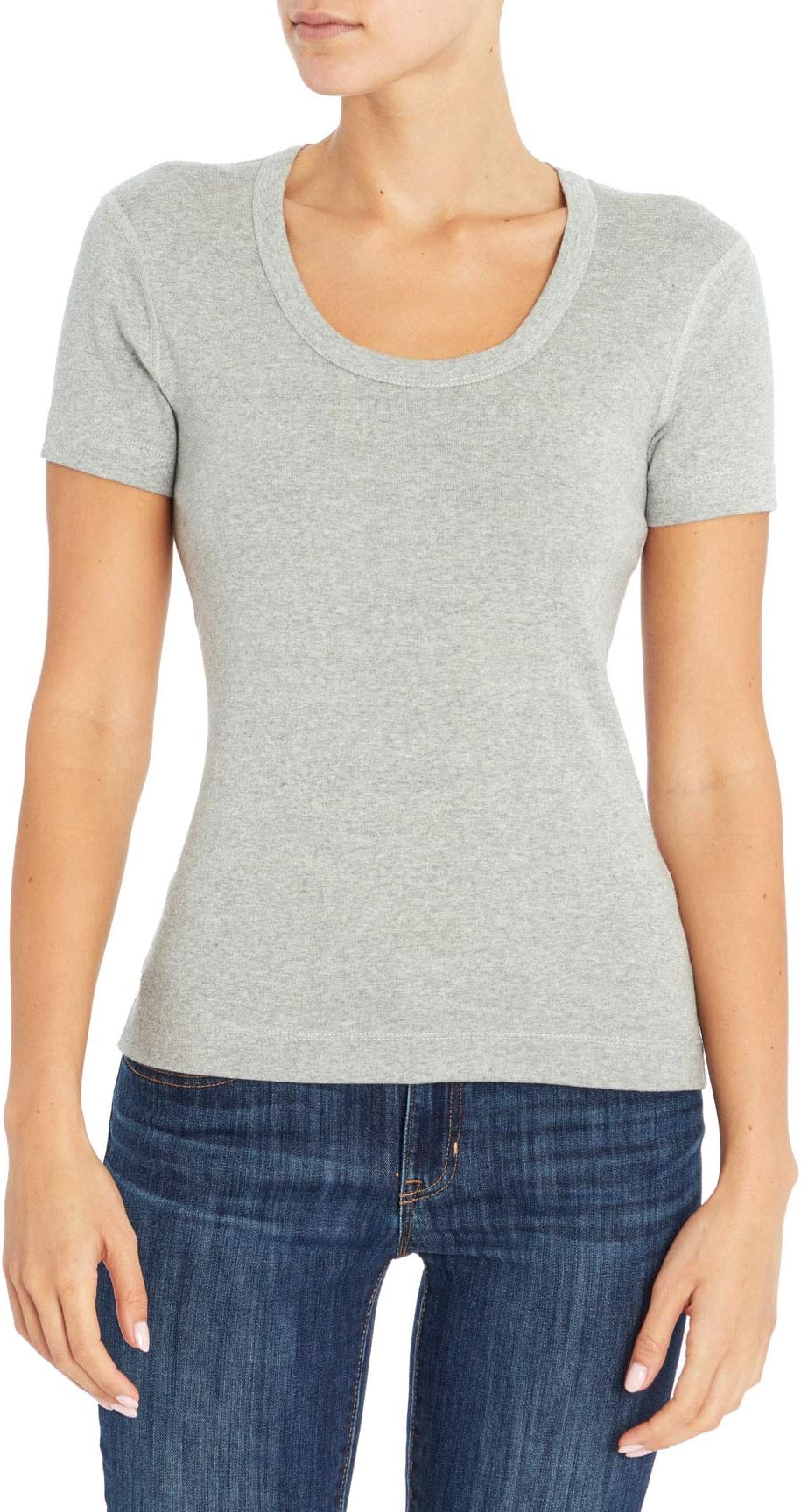 Three Dots Women's Short-Sleeve Scoop-Neck T-Shirt