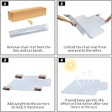 SHAREWIN Office Chair Mat 120x90 cm for Carpeted Floors Lip Anti-Slip Clear view 7