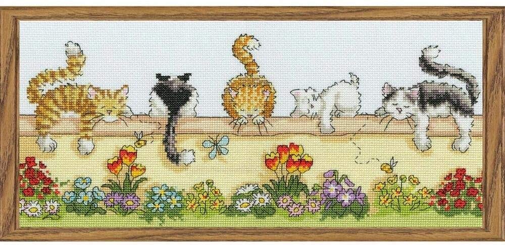 Bothy Threads Cross Stitch Kit - Lazy Cats