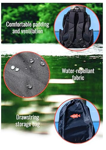 red gills fishing backpack