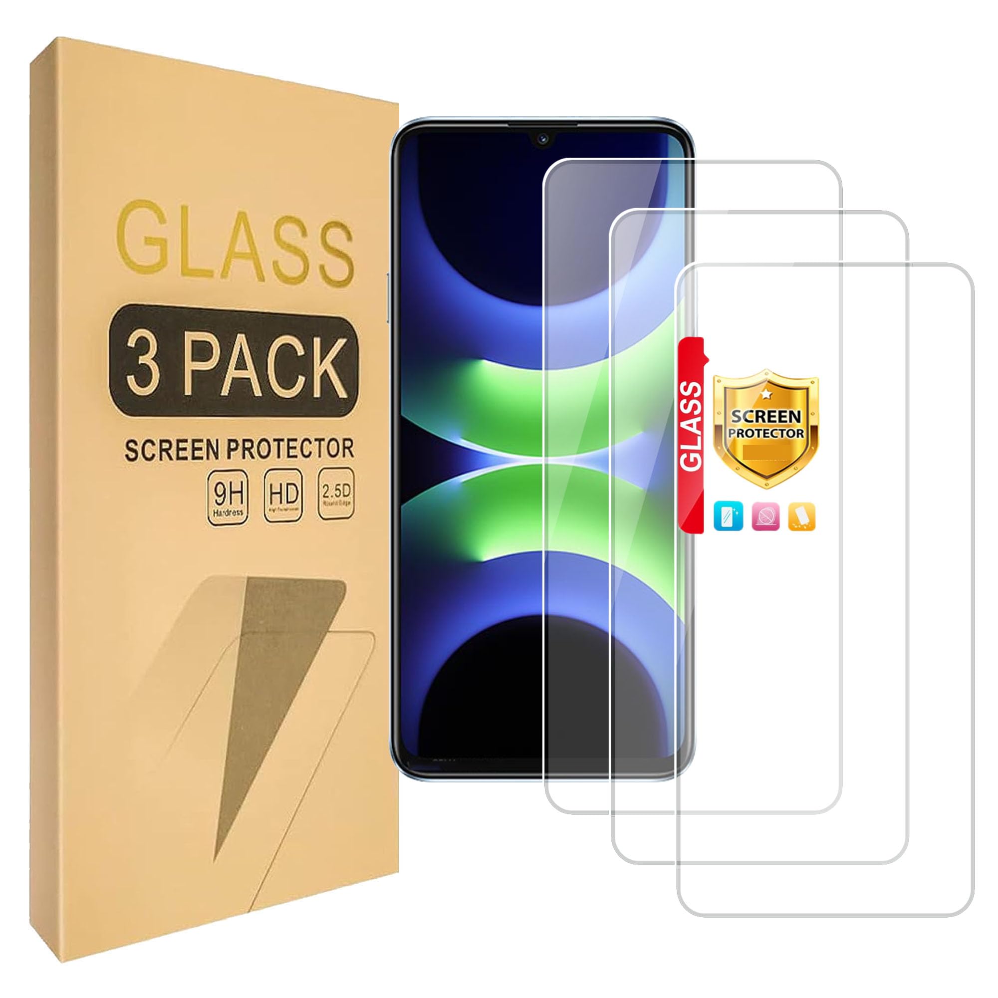 Lucyliy (3 Pack) Compatible with Huawei Nova Y63 4G