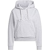 adidas womens Seasonal Essentials Ruffled Big Logo Graphic Hoodie