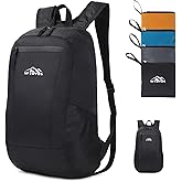 SFIUYDS Lightweight Hiking Backpack Small,Waterproof Hiking Daypack,Foldable Backpack for Travel,Ultralight Daypack(Nylon, Black)