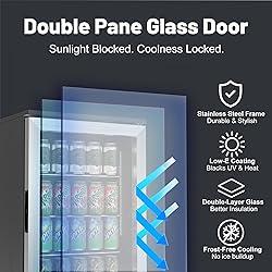 ChillFoce 20 Inch Built in Beverage Fridge with