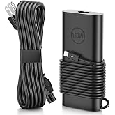130W USB C Type C Laptop Charger Compatible with Dell Laptop Charger | Replacement for Precision 5550 5560 5530 5570 5470 5480 Latitude 7410 7310 5431 XPS 15 17 2in1 9575 9520 9510 9500 9700 9710