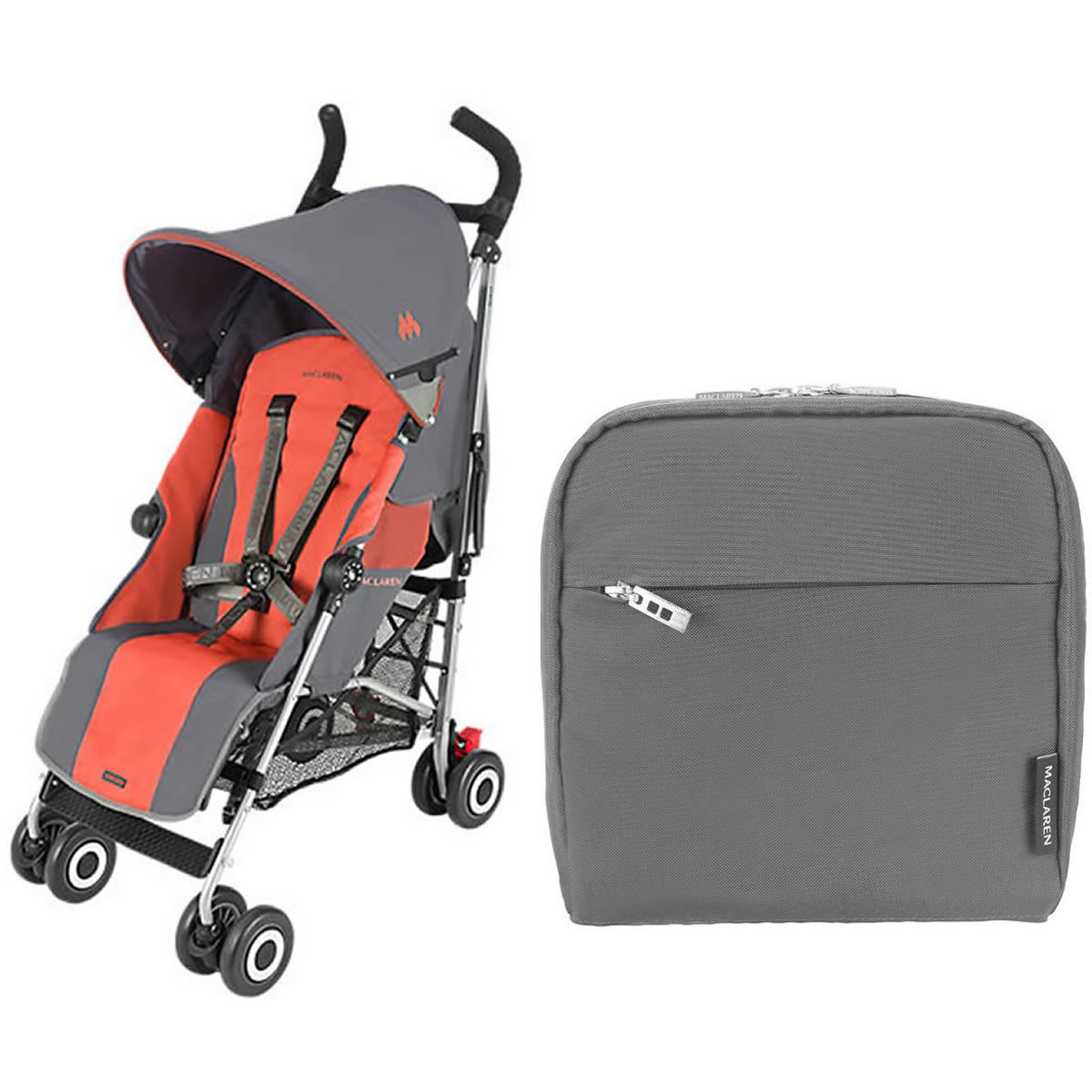maclaren stroller orange