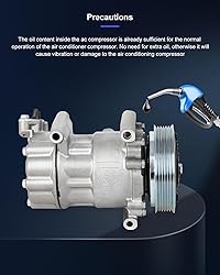 ECCPP A/C Compressor with Clutch 2007-2016 Fit for