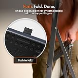 VonHaus 4 Step Ladder – 150kg Capacity, Foldable Steel Step Stool view 4