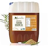 Kevala Organic Toasted Sesame Oil - Unrefined Oil Made in a Gluten-Free and Peanut-Free Facility, Kitchen Pantry Essential Great for Asian-Style Recipes and Making Sauces, Bulk Size Jug 17.5 lb