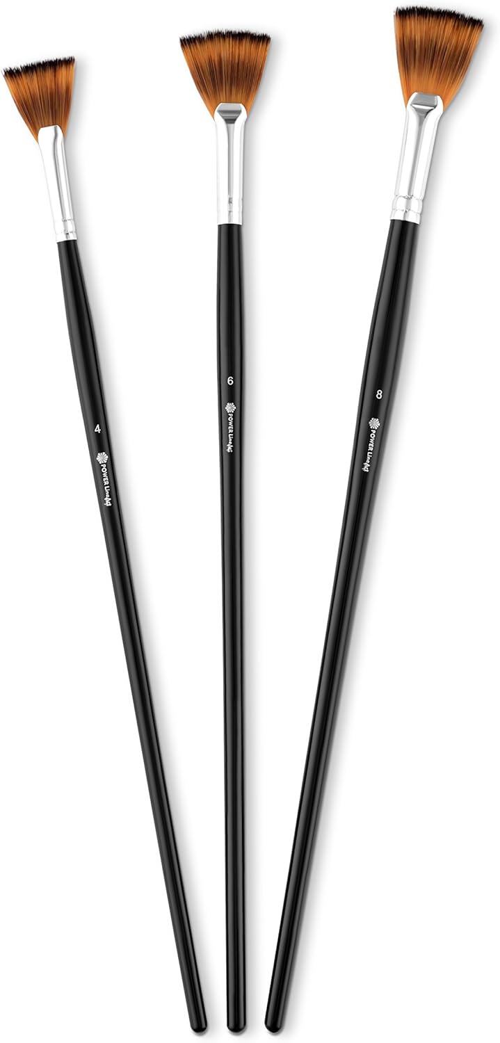 Acrylic Paint Brushes For Acrylic Painting for Kids & Adults Professional Grade Art Supplies Set w/ Lightweight Brush Holder for Paintbrushes; Detail Brush Set for Oil Watercolor, FREE Painting Course