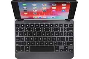 Brydge 7.9 Keyboard Compatible with iPad Mini 4th and 5th Generation | Aluminum | Wireless | Rotating Hinges | 180 Degree Viewing (Space Gray)