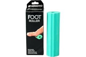 THERABAND Foot Roller for Foot Relief, Massage Ball Roller for Arch Discomfort, Plantar Fasciitis Treatment, Heel Spurs Reliever, Tired Feet, Top Sole Massager with Ridges for Self Myofascial Release