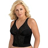 Exquisite Form 5107565 Fully Slimming Wireless Back & Posture Support Longline Bra with Front Closure & Lace