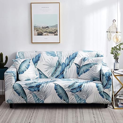 Amazon Com Eunzel Stretch Sofa Covers Loveseat Slipcovers With Elastic Bottom Slip Resistant Furniture Protector Sofa 4 Seater Green Home Kitchen
