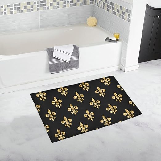 Amazon Com Interestprint Gold Glitter Fleur De Lis Floral Decor