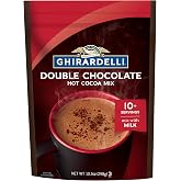 GHIRARDELLI Double Chocolate Hot Cocoa Mix, 10.5 OZ Bag (Pack of 6)
