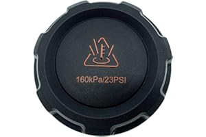 BEKELAN Radiator Expansion Tank Coolant Reservoir Cap Cover for VW Audi Skoda Seat Porsche Black Antifreeze Cap,160KPa/23PSI Replace 2Q0121321A 2Q0121321 3C0121321