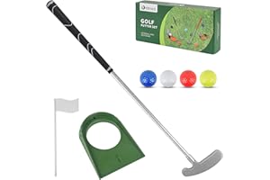 ZZHAO Golf Putter for Kids,Classic Stainless Steel Putter, Two Way,Junior Children Teens, Suitable for Both Right Handed&Left Handed - 22.44 Inches Length,Great Gift for Kids，3-7 Ages