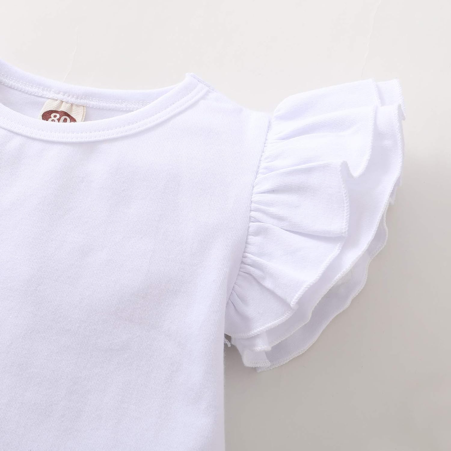 LYSMuch Toddler Baby Girl Solid Color Dress Kids Long Sleeve Ruffle Cotton Skirt Playwear: Clothing