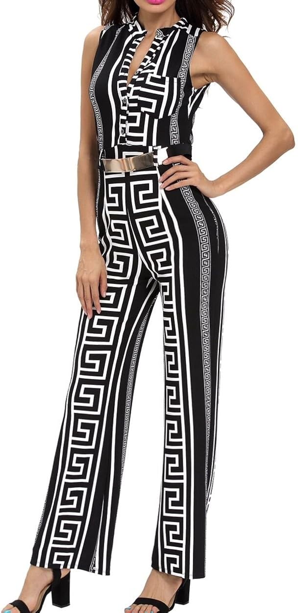 black jumpsuit with gold buttons