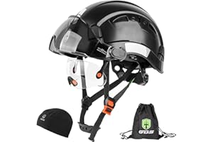 GREEN DEVIL Safety Hard Hat with Tinted & Clear Visor Vented Construction Helmet Cascos de Construccion ABS Work hardhats for