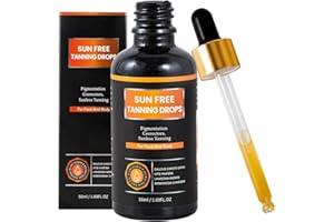 PIPIGE Natural Organic Self-Tanning Drops for Face -5- Carrot Seed Oil, Jojoba & DHA Bronzing Drops | Hydrating, Vegan Tanning Serum with Beetroot & Turmeric | Gentle Face Tanner for Sunless Glow