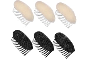 Luxshiny 6pcs Hair Styling Sponge Comb for Women and Sponge Hair Shaper Tool for Volume and Updo Hairstyles