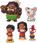 Disney Store Moana 2 Bath Toy Set 5 Pieces with Storage Bucket 6 Months+ view 2