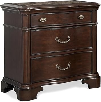 Amazon Com Picket House Furnishings Elements Tabasco Nightstand Traditional Dark Cherry Poplar Wood Furniture Decor