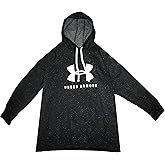 Under Armour Women's UA Rival Fleece Sportstyle Graphic Hoodie Pullover Big And Tall 1353781 (Black, 1X)