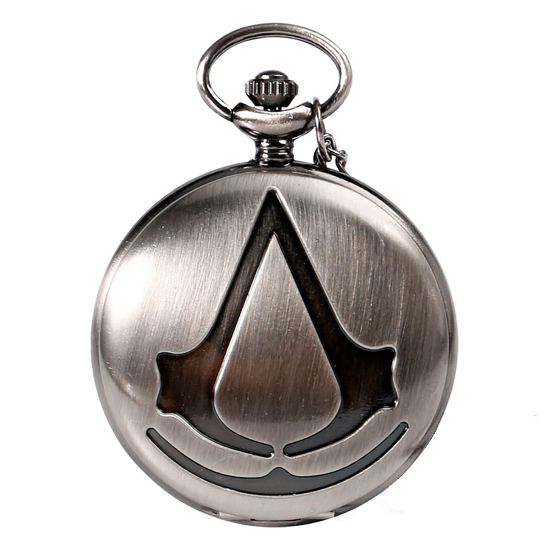 CokinkiDs Pocket Watch Assassin's Creed Sci-Fi Movie Analog Quartz Pocket Watch for Men Gift for Lover