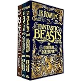 J.K. Rowling Collection 3 Books Set (Fantastic Beasts and Where to Find Them, The Crimes of Grindelwald, Harry Potter and the