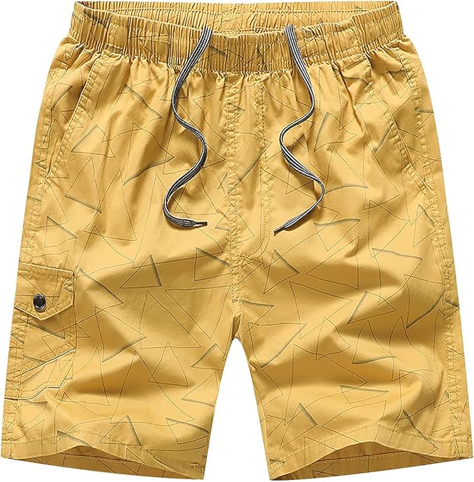 OADOBKICE Baggy Man Shorts for Men Cotton Shorts Long Shorts Gym Shorts