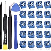 IKPEK 20pcs 2K3 Ohm Potentiometer Replacement for Dualsense PS5 Controller, Trim Pot Resistor Thumbstick Module Sensor for AL